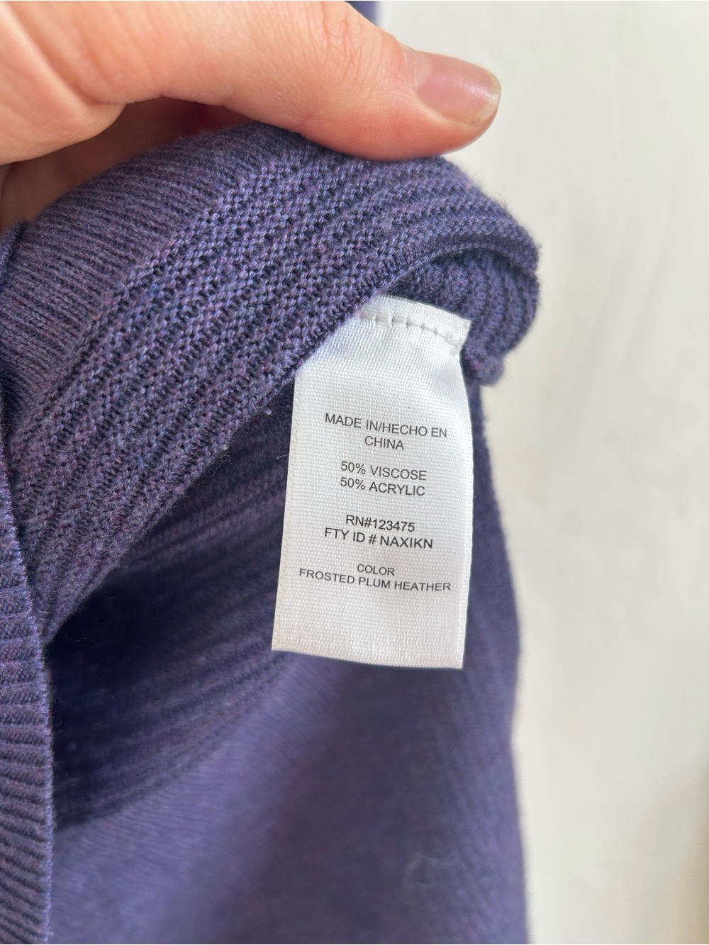 Adrienne Vitadini Soft Purple Cowl Neck Tunic Sweater Dress - Women’s small - Picture 5 of 11